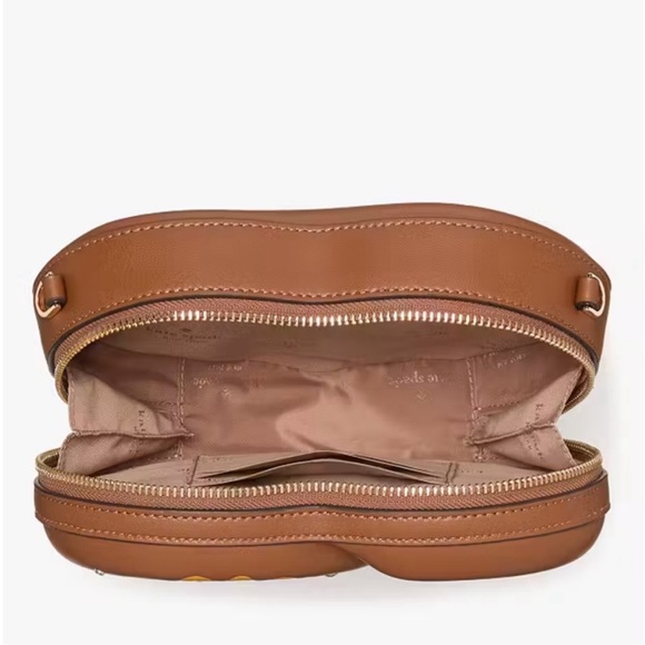 ♠️kate spade 3D Pretzel Big Apple Embellished Puffy Crossbody Bag NWT - Picture 4 of 16